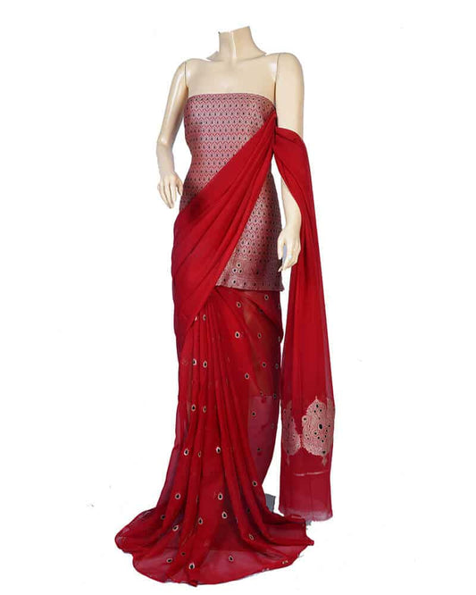 Mena Motif Design Saree