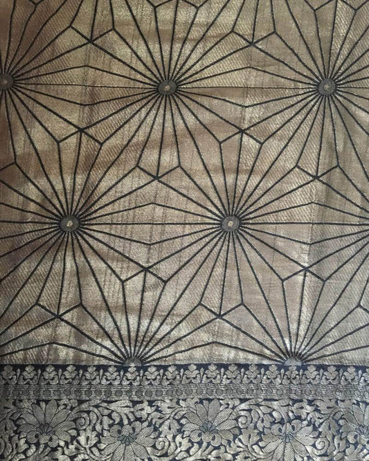 Triangle Tessellation Pattern Woven Saree