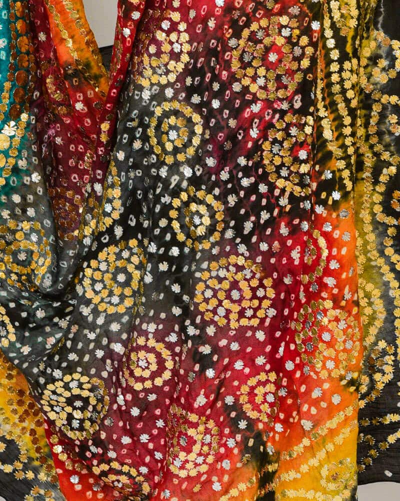 Bemberg Cotton Bandhani Dupatta - DBG293BM-2