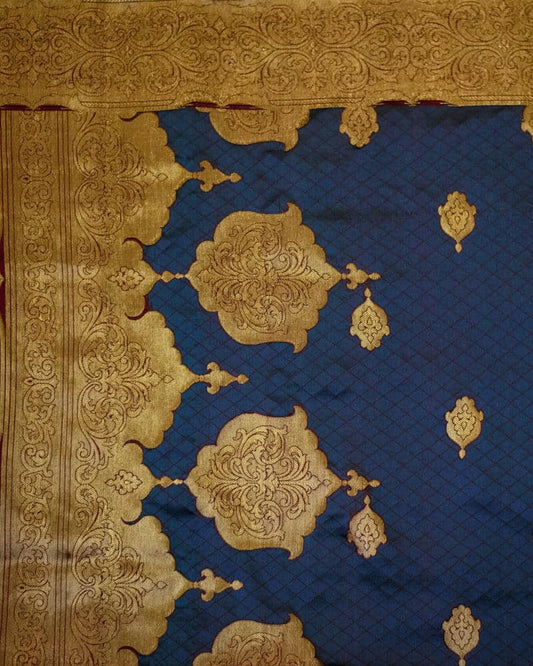 Handloom katan Atlas Bootidar Dupatta - DKK181(K)