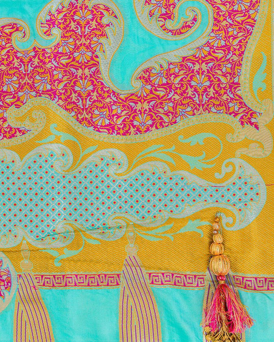 Katan Silk Dupatta - DKK310