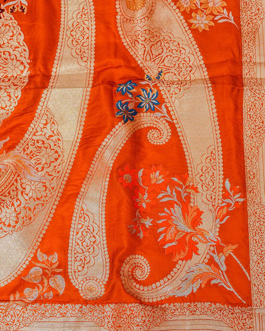 Katan Silk Dupatta - DKK317