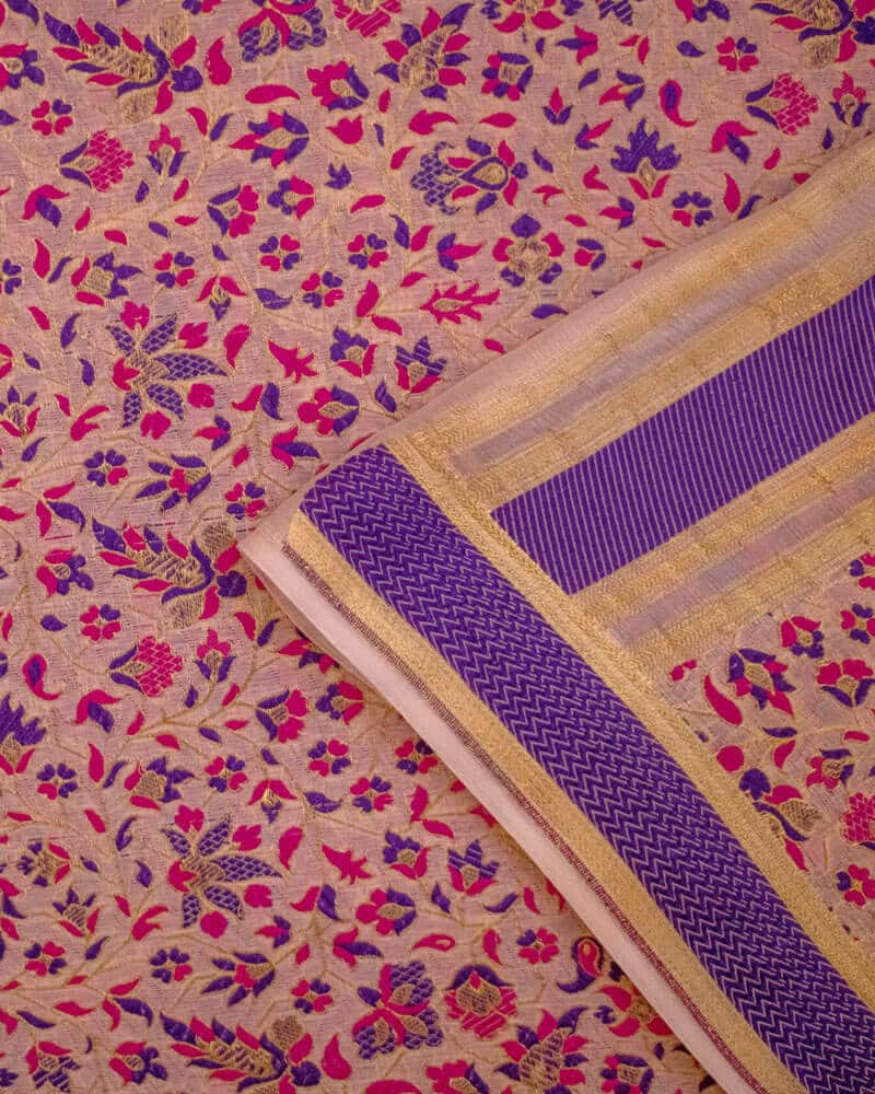 Pure Chiffon Dupatta with Multi Resham Meenakari - DRC278