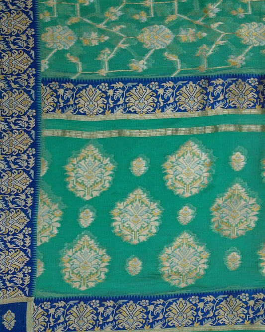 Pure Chiffon Dupatta with Turkish Motif - DRC314