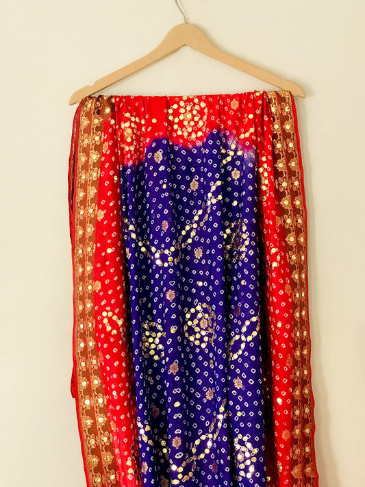 Pure Katan Bandhani Dupatta - DKK259BM
