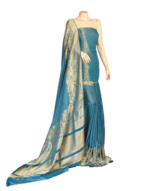 Blue Saree Party Wear