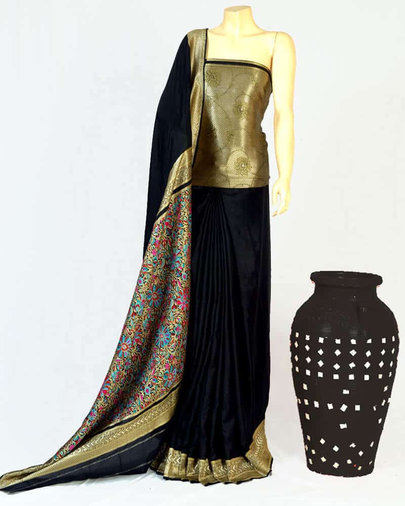 7 shades of Zarbaft Saree