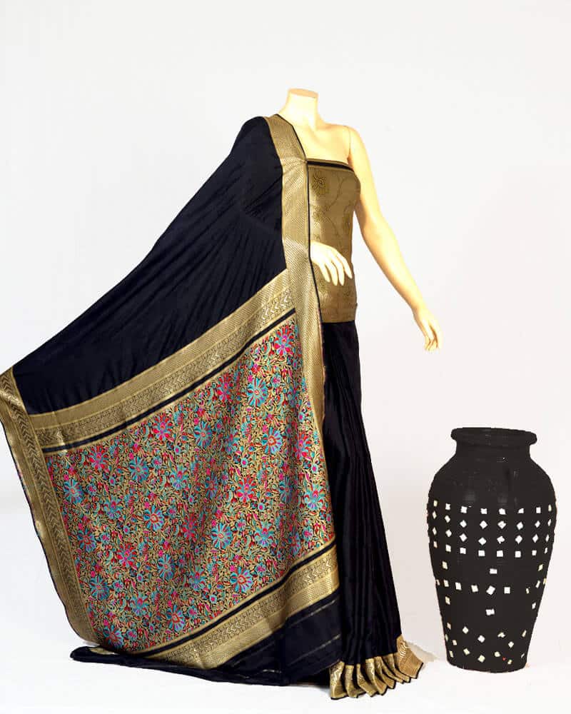 7 shades of Zarbaft Saree