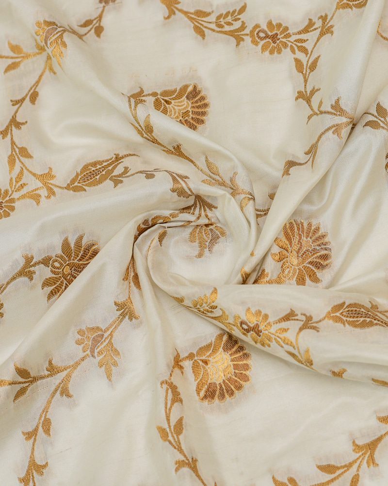 Handloom Pure Katan Fabric - KK2156