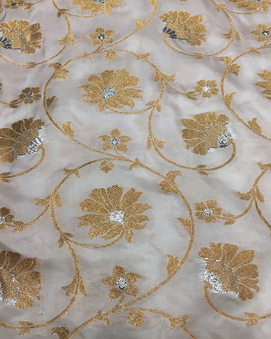 Handloom Pure katan Fabric - KK2166MT