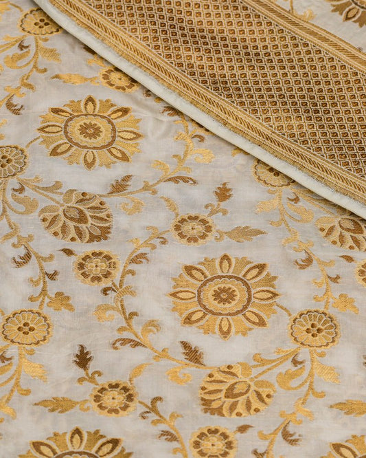 Handloom Pure Katan Fabric - KK2333T