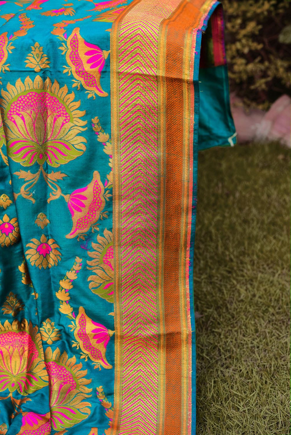 Pure Kasturi Pot Fabric - DKG330