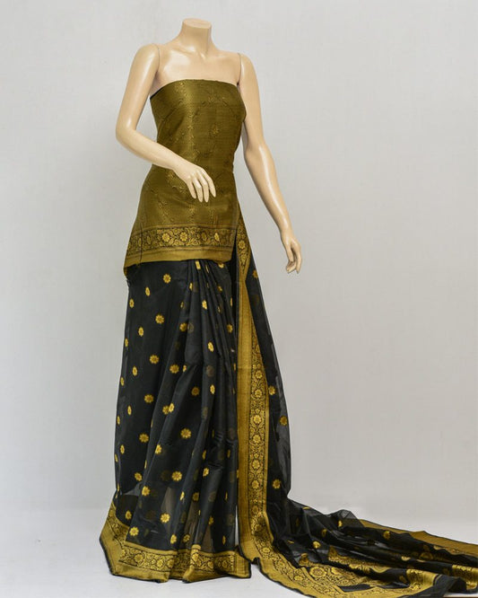 Kanjivaram Organza Saree-OG1366