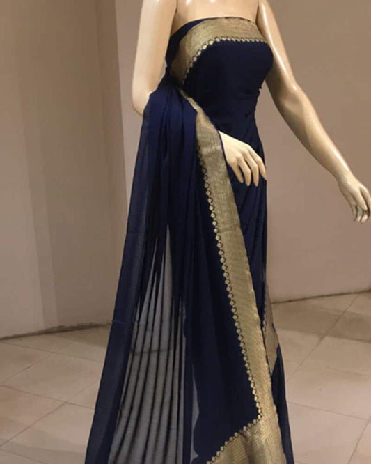 Plain Saree