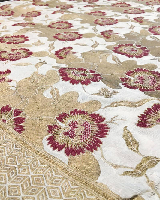 Handloom Pure Banarsi Chiffon Fabric - RC2282