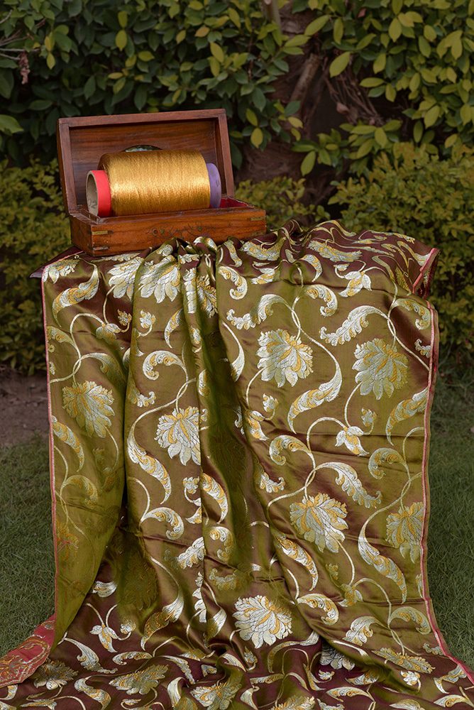 Brocade FLoral Jangla- SKK2338T