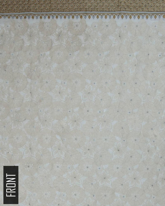 Chikankari Chiffon 2 Piece Banarsi Suit