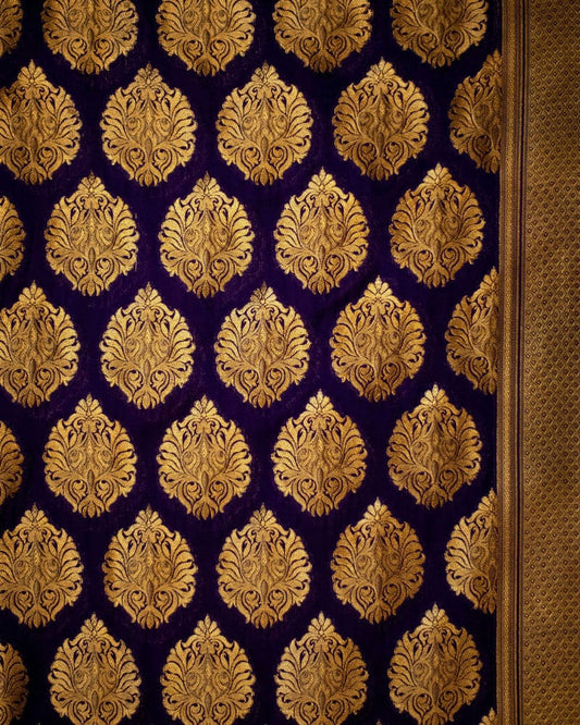 Bemberg Silk Black Dupatta - DSBB290