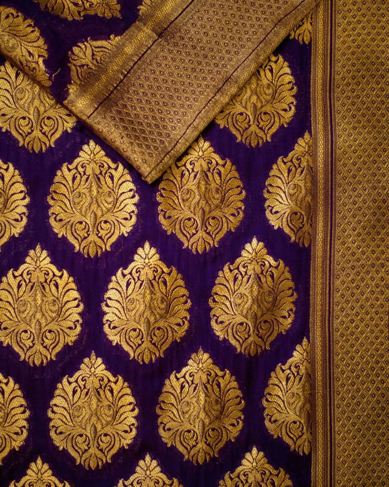 Bemberg Silk Black Dupatta - DSBB290