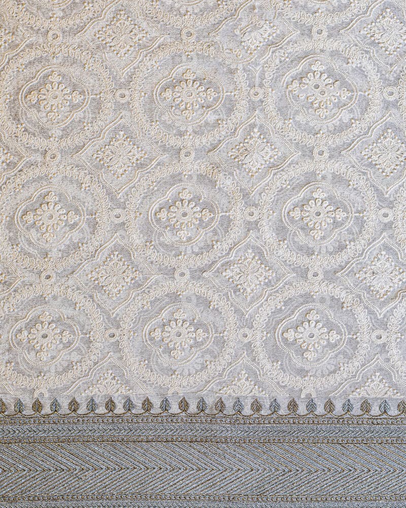 Chikankari Chiffon Dupatta - DCE28