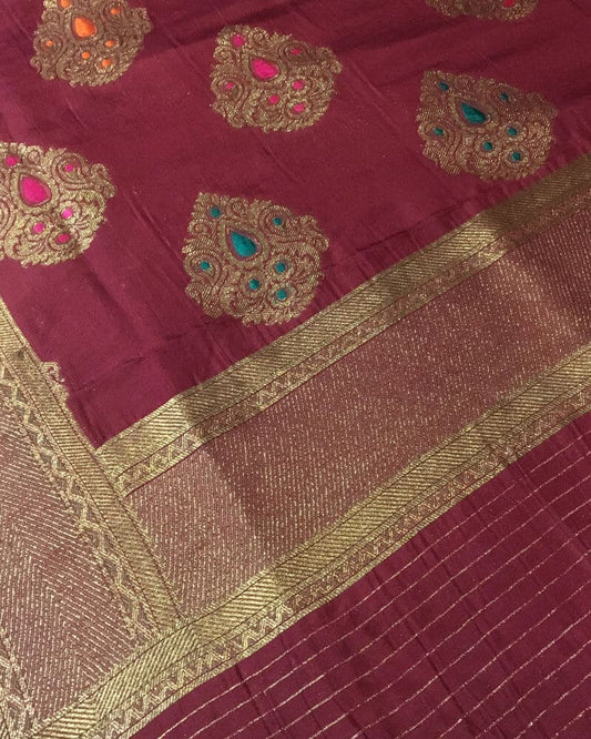 Pure Kattan Shawl with Mena Motifs - DKK54