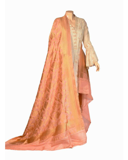 Jamawar Dupatta with Jaal - DKG212