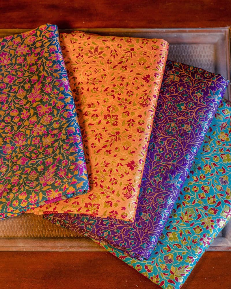 katan Silk Dupatta with Multi Meenakari Jangla - DKG278