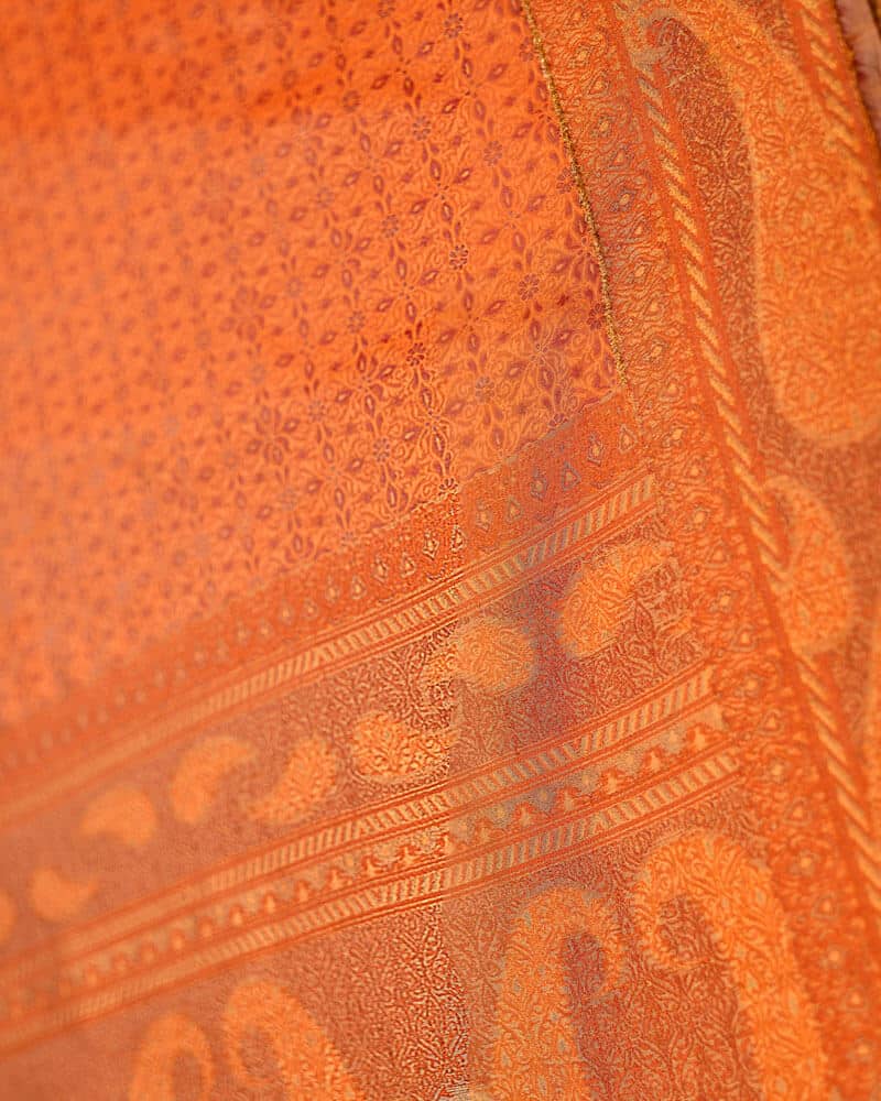 Pure Silk Dupatta with Paisley Meenakari - DKK298