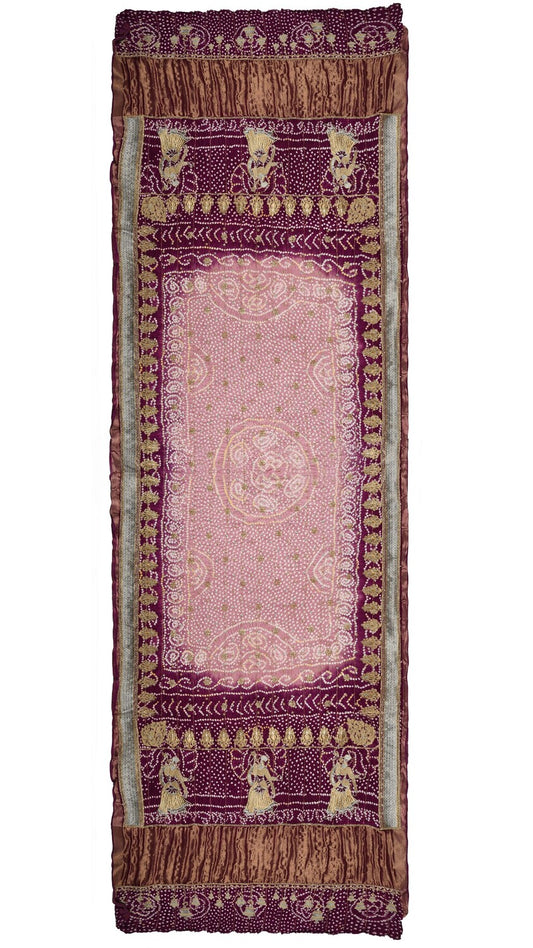 Mughal Motif Bandhej - DRKU70BE