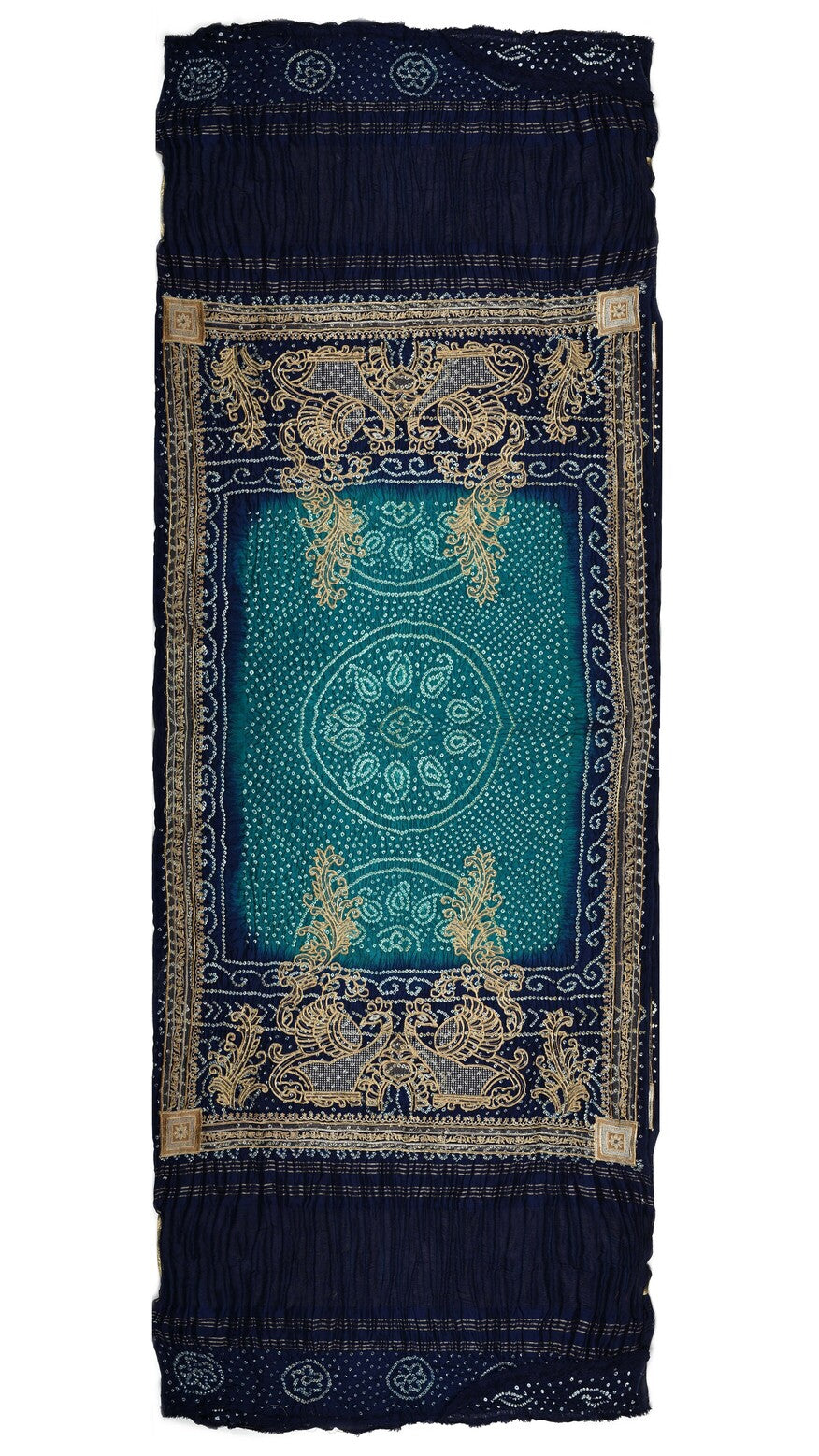 Peacock Bandhej - DRKU78BE-1