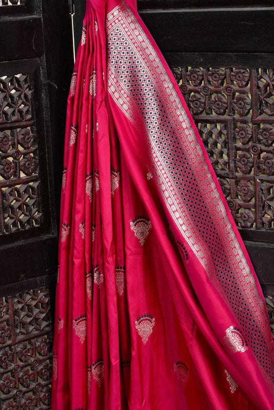 Pink Jhumar Saree - kg1357