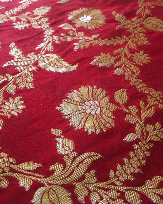 Red Floral Loose Dress - SKG2197MF