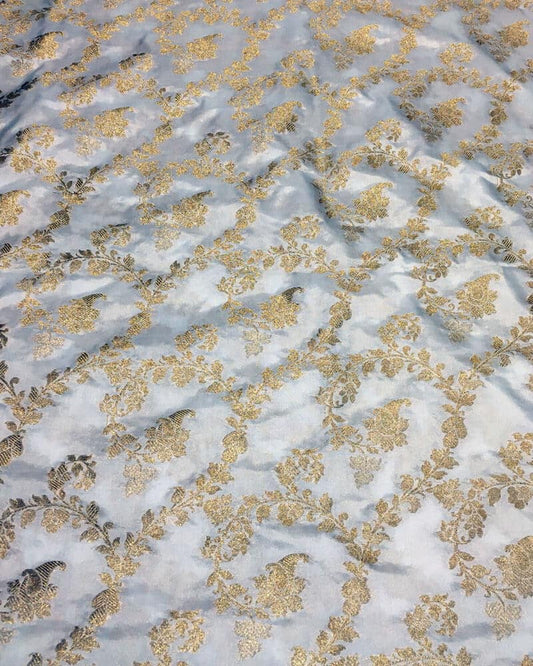 Handloom Pure Banarsi katan Silk - KK2216D