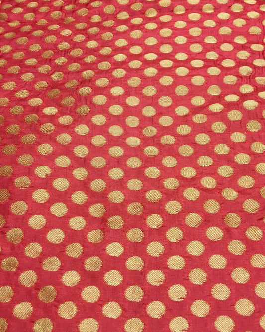 Pure katan Fabric with Asharfi Boteh - KK752D