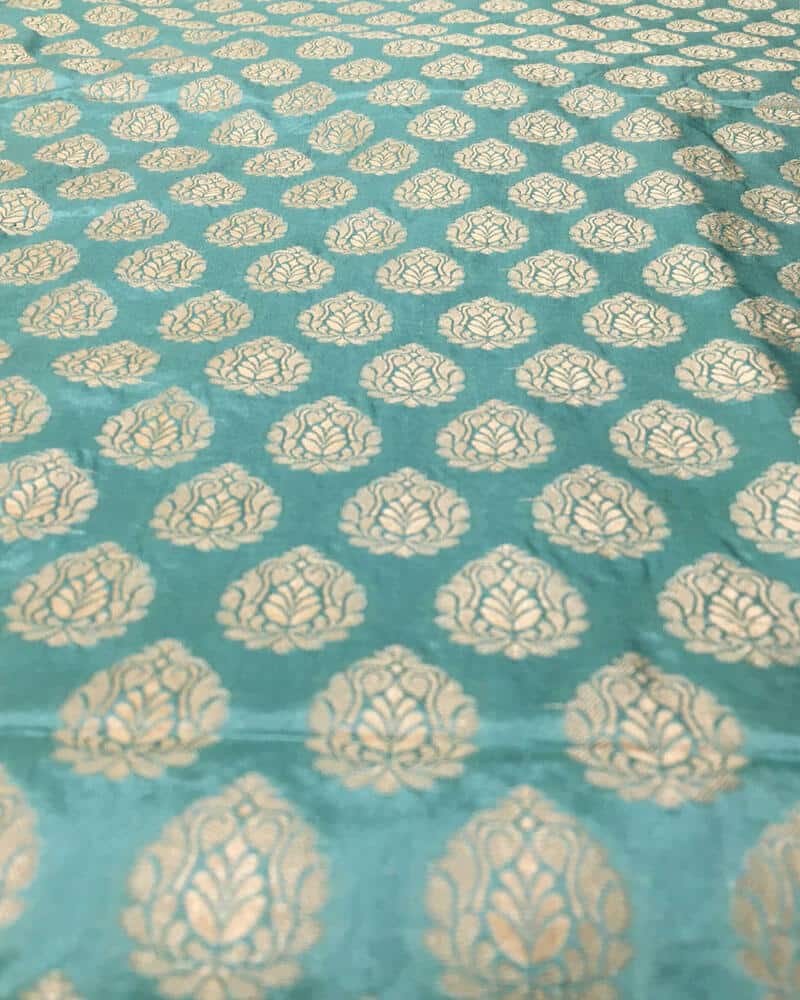 Small Floral Buti katan Fabric - KK887D