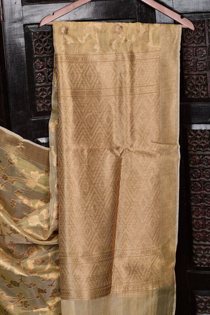 Kundan Tissue Saree - ri1192