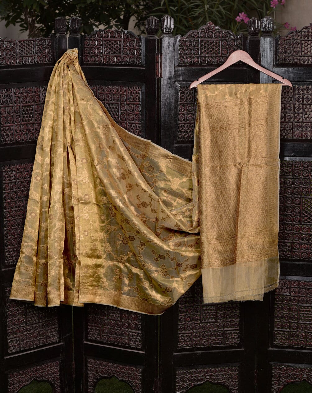 Kundan Tissue Saree - ri1192