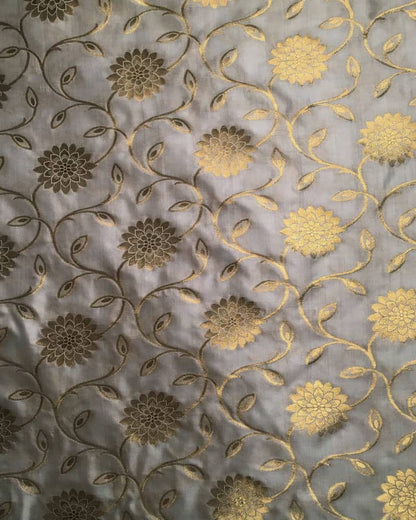 Katan Fabric with Floral Jaal - KK2084D