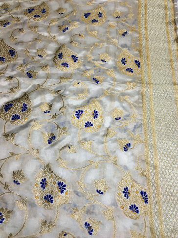Handloom Pure Banarsi katan Silk - KK2307