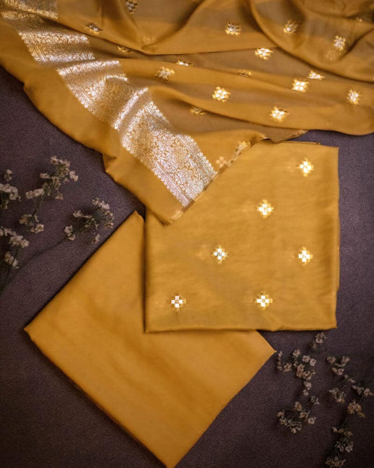 Handloom 3 Piece Suit Unstitched - BKC0396