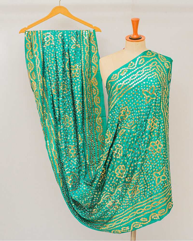 Bemberg Cotton Bandhani Dupatta - DBG293BM