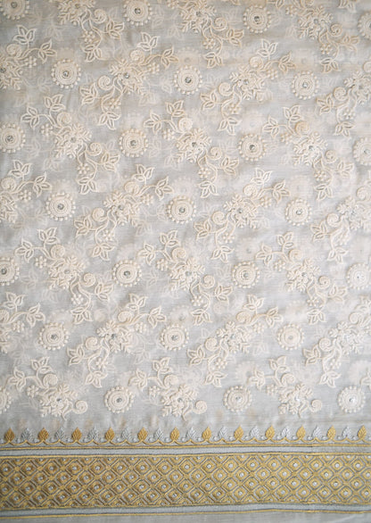 Chikankari Dupatta - DCEL33