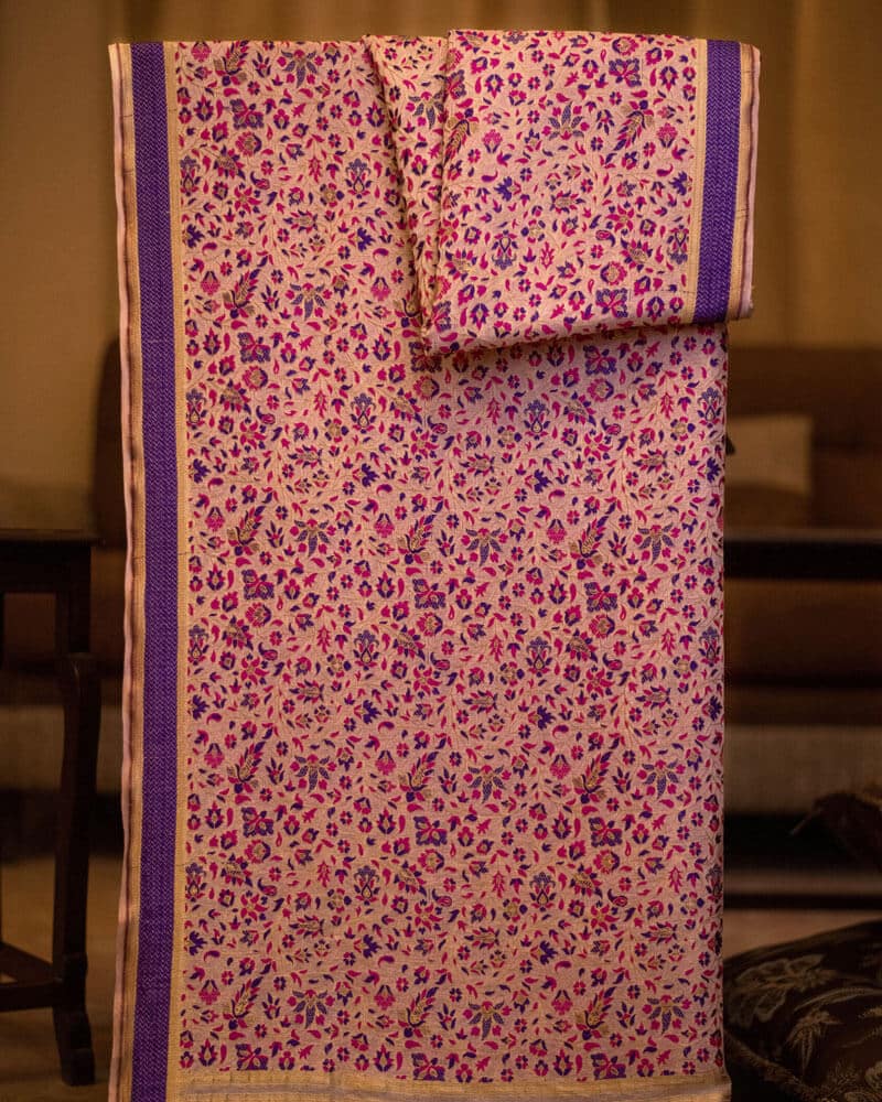 Pure Chiffon Dupatta with Multi Resham Meenakari - DRC278