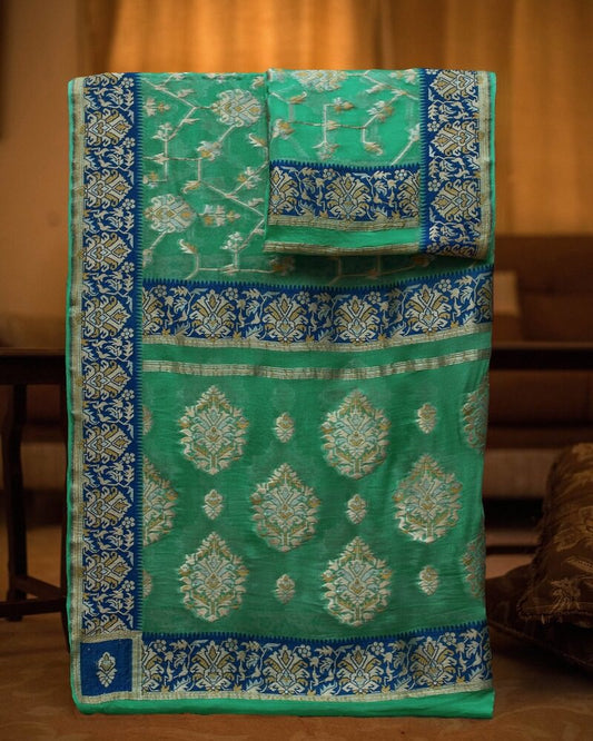 Pure Chiffon Dupatta with Turkish Motif - DRC314