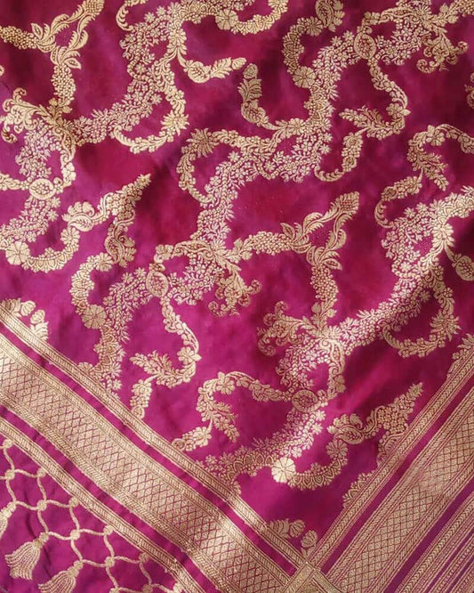 Pure Silk Dupatta - DKG286