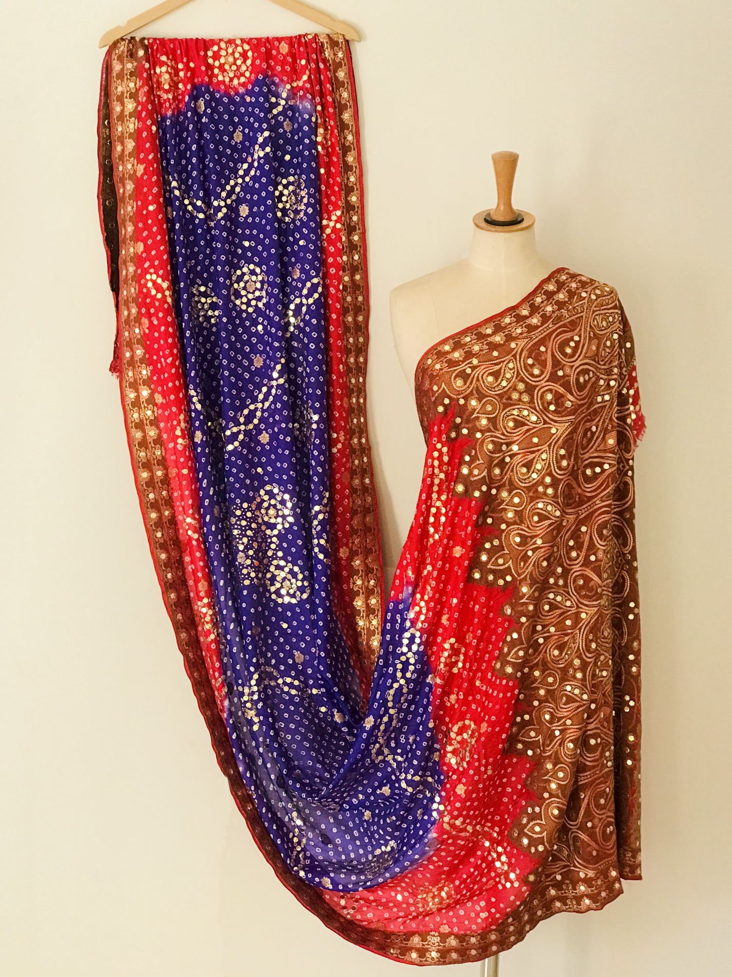 Pure Katan Bandhani Dupatta - DKK259BM