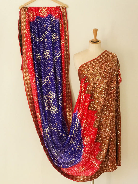 Pure Katan Bandhani Dupatta - DKK259BM