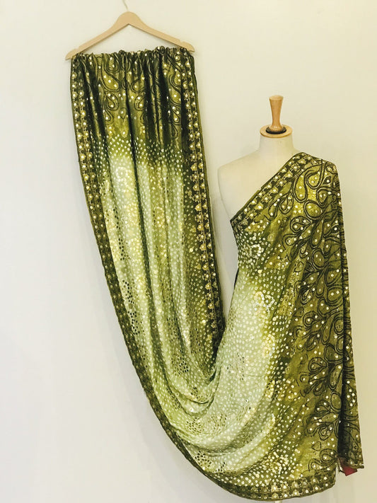 Pure Katan Bandhani Dupatta - DKK259BM-3