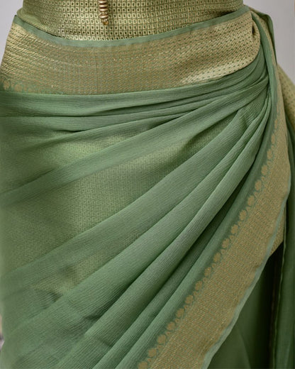 Pure Chiffon Saree kc1163
