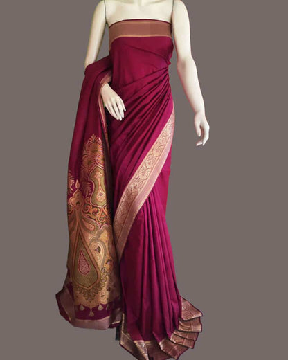 Cadmium Red Saree